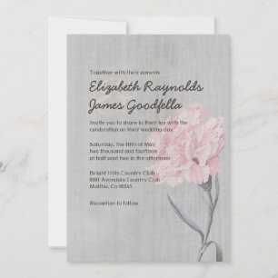 Cravos do vintage que Wedding convites