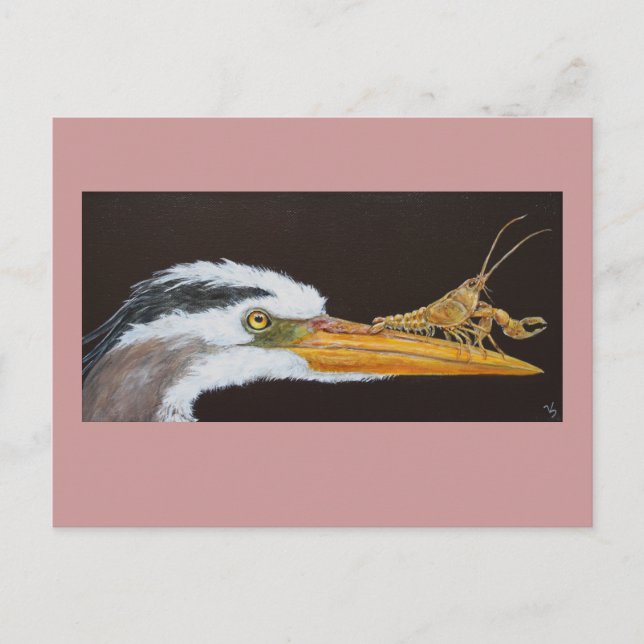 Crayfish aprende a saltar cartão postal (Frente)