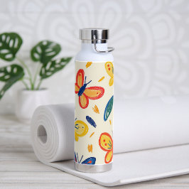 Crayon and Butterfly Flowers