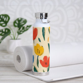 Crayon and Butterfly Flowers