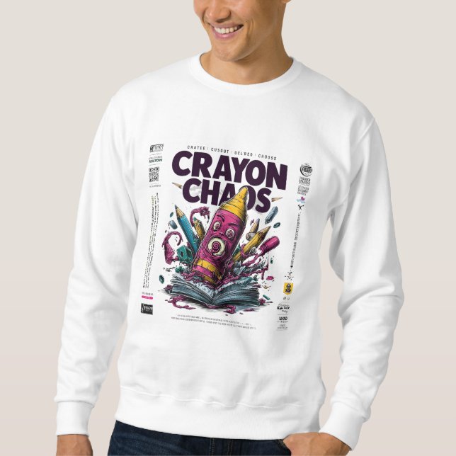 Crayon Caos Art – Camiseta de Crayon Derretido Tri (Frente)