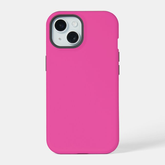 Crayon Color Magenta iPhone 15 Case (Verso)
