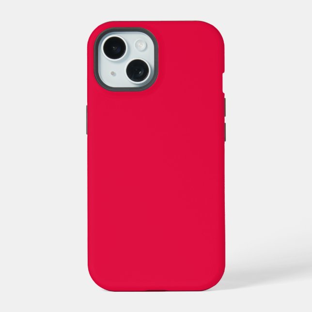 Crayon Color Red iPhone 15 Case (Verso)