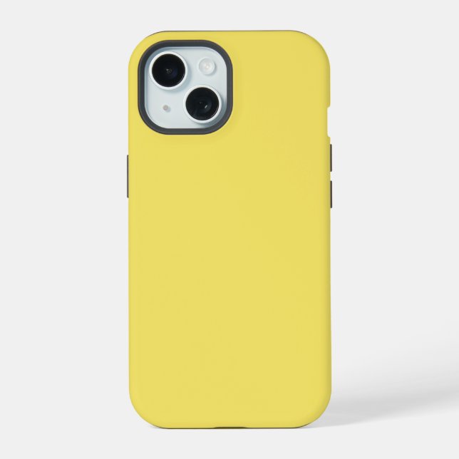 Crayon Color Yellow iPhone 15 Case (Verso)