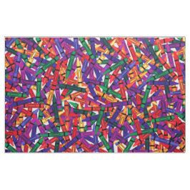 Crayons Kids Crayon colorida Tecido