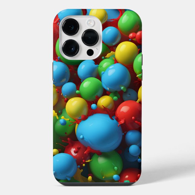 Crazy Balls -iPhone 14 Pro Max Capinha (Verso)