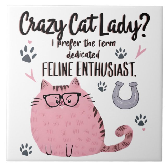 Crazy Cat Lady? Funny Cat Lover Gift  (Frente)