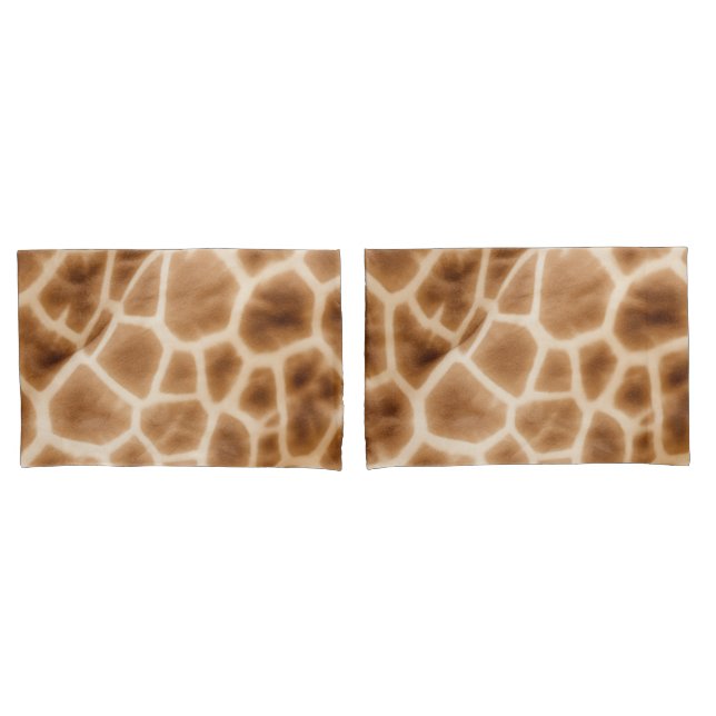 Cream Brown Giraffe Animal Print (Frente - conjunto)
