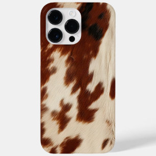 Cream Brown Western Cowhide