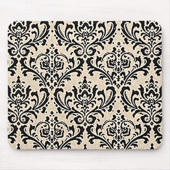 Cream Damask 2 ~ Mousepad (Frente)