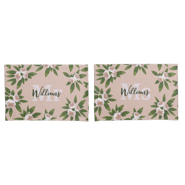 Cream Garden Harmony: Camellias e Greenery (Frente - conjunto)