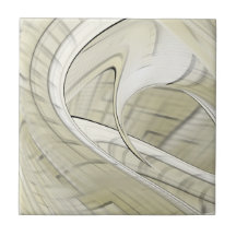 Cream Pastel Autumn Abstrato Art