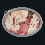 Cream Red Cowhide Ocidental<br><div class="desc">Cream Red Black Western Cowboy Southwest Cowhow Natal ou qualquer ocasião</div>