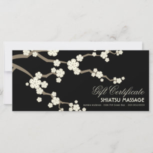 Cream Sakura Cherry Blossoms Certificado de Presen