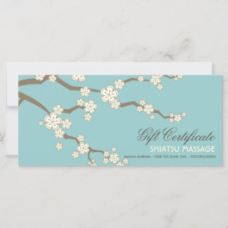 Cream Sakura Cherry Blossoms Certificado de Presen