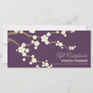 Cream Sakura Cherry Blossoms Certificado de Presen