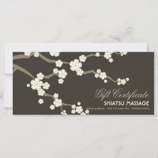 Cream Sakura Cherry Blossoms Certificado de Presen