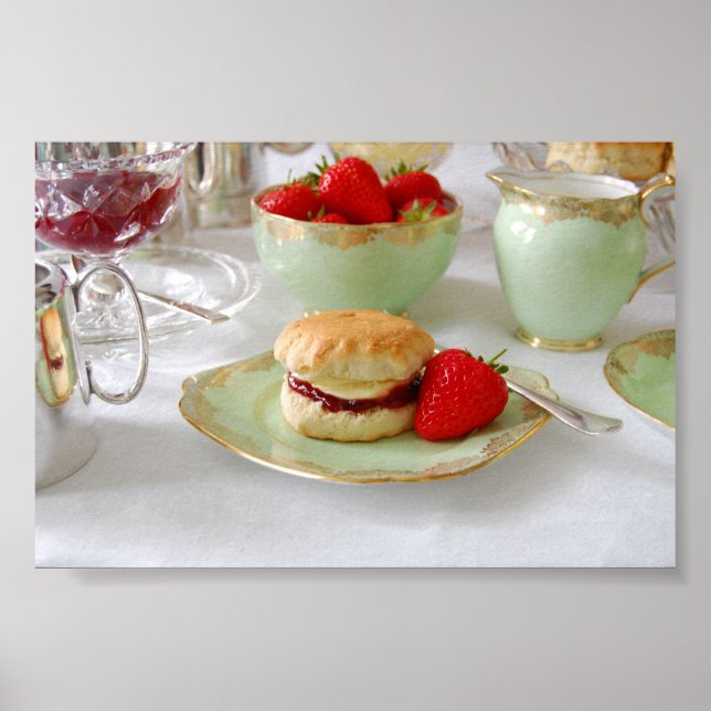 Cream Tea Poster (Frente)