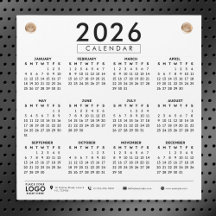 Create Your Own 2026 Business Logo Calendar
