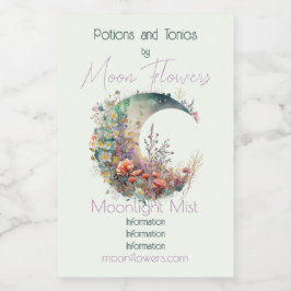 Create Your Own Bright Sunset Floral Crescent Moon