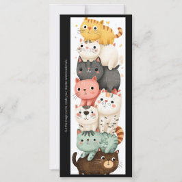 Create Your Own Cute Kitten Stack Bookmark Card