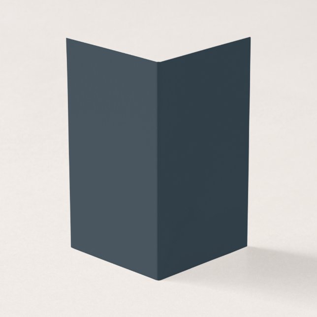 Create Your Own dark gray azure Folded Card (Exterior)