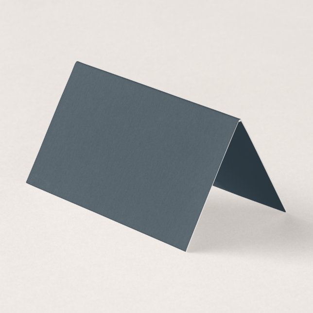 Create Your Own dark gray azure Folded Card (Frente)