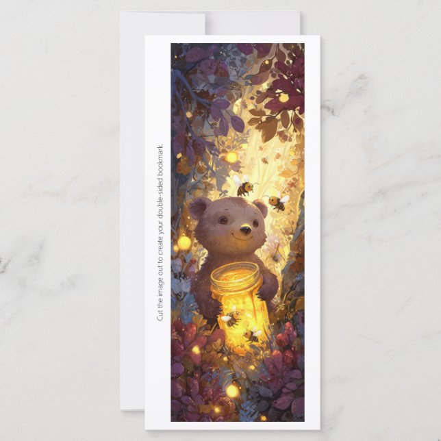 Create Your Own Honey Bear Enclave Bookmark Card (Frente)
