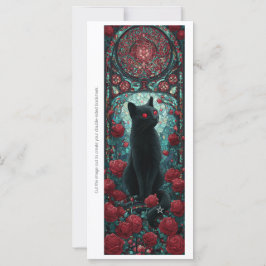 Create Your Own Magical Black Cat Bookmark Card