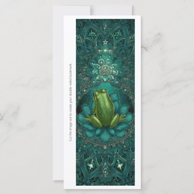 Create Your Own Mystical Frog Bookmark Card (Frente)