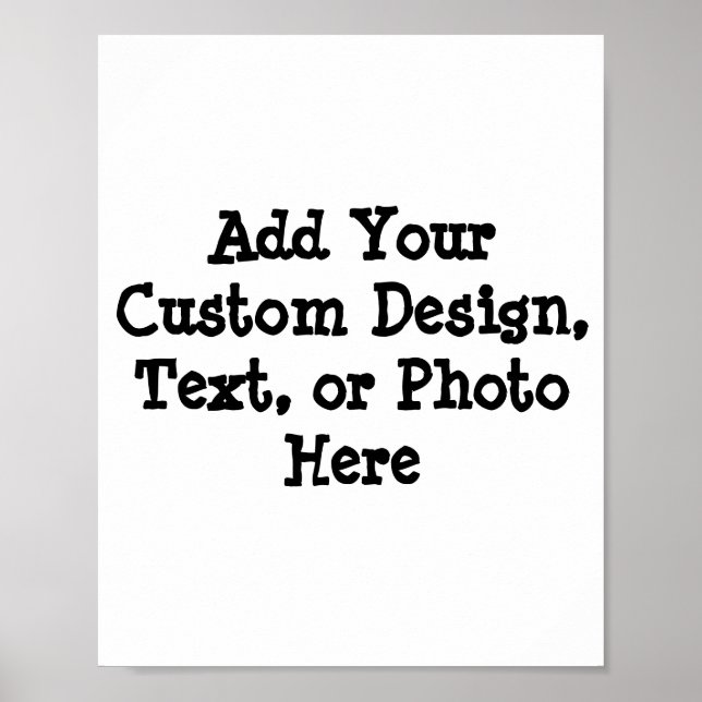 Create Your Own Poster - Customized Design (Frente)