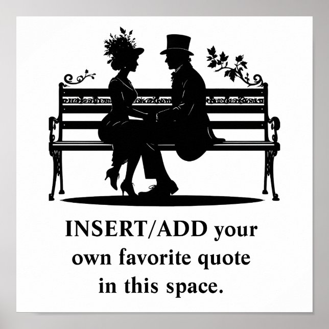CREATE your OWN quote poster - art poster (Frente)