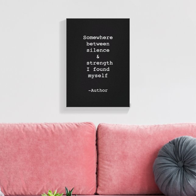 Create Your Own Quote Stretched Canvas Print (Insitu(Sala de estar))