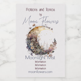 Create Your Own Rustic Sunset Floral Crescent Moon