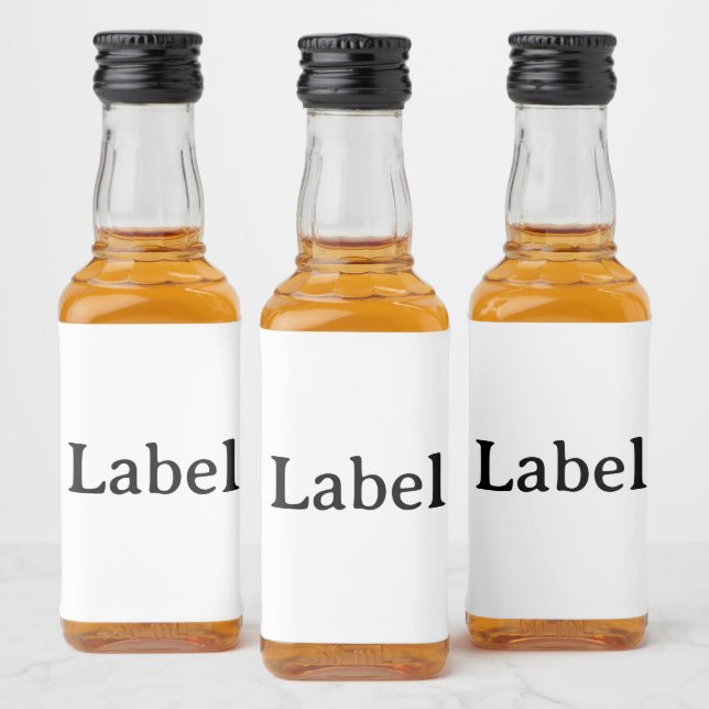 Create Your Own Simple Custom 3" x 2" Mini  (Garrafas)