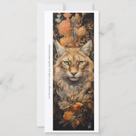 Create Your Own Wild Cat Roses Bookmark Card
