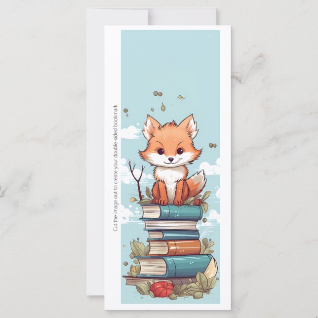 Create Your Own Wiley Red Fox Bookmark Card (Frente)