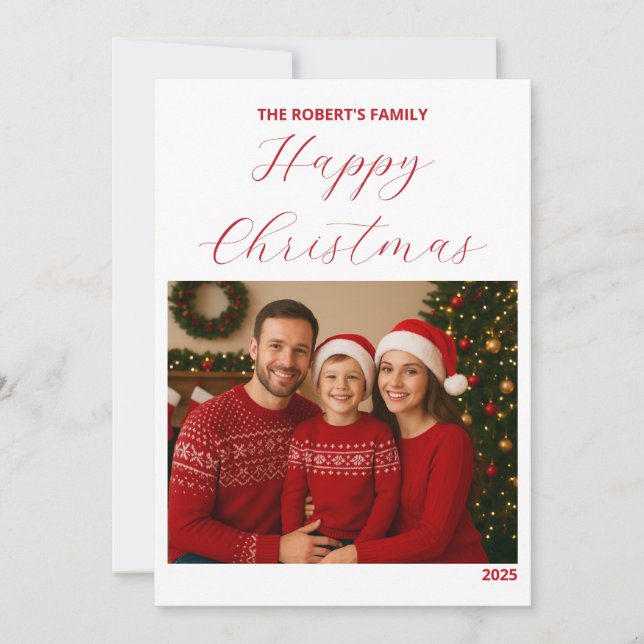 create your ownChristmas Family Card (Frente)