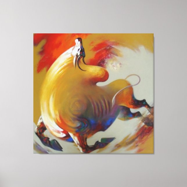 "Creative Caw-Caw - Pintura de Canvas de Coroa" (Frente)