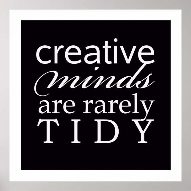 Creative Minds Raramente Tidy Office Studio Poster (Frente)