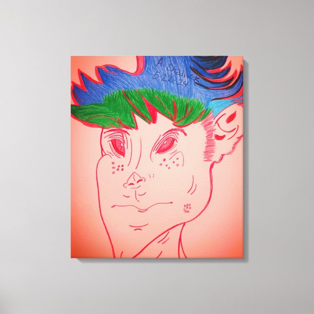 Creature Features Animation Stretched Canvas Print (Frente)