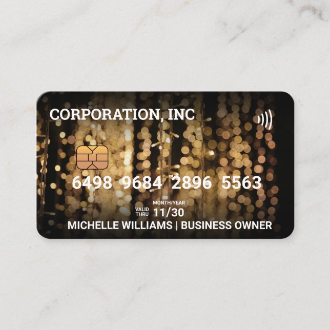 Crédito | Cartão de débito | Luzes de travamento (Frente)