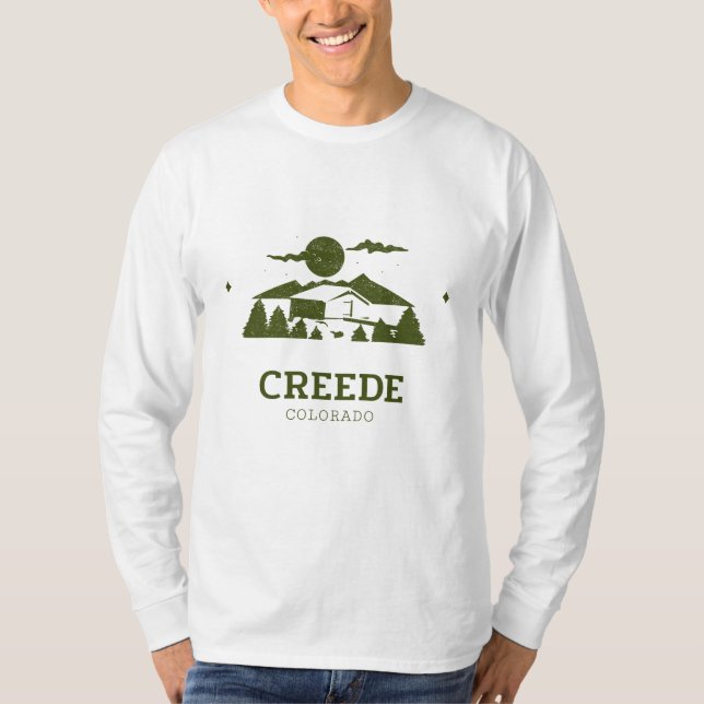 Creede - Camiseta de Longa Folga do Colorado (Frente)