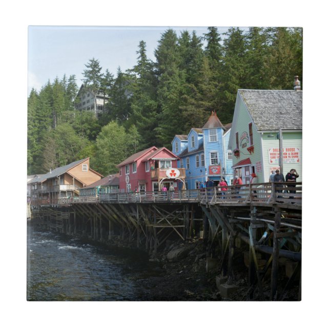 Creek Street em Ketchikan (Frente)