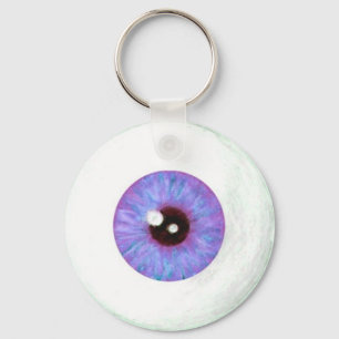 Creepy Lavendar Azure Eyeball Chaveiro