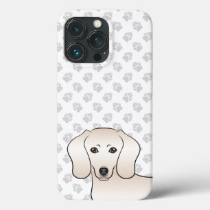 Creme Cabelo Curto Dachshund Cartoon Cabeça e pata