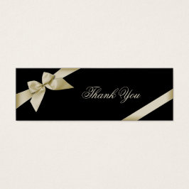 Creme Cartões de agradecimentos de Faixa de Opções