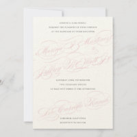 Creme, cor-de-rosa e Cinzas ・ Convite Personalizad