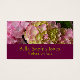 Creme cor-de-rosa Hydrangeas amarelas cor-de-rosa 