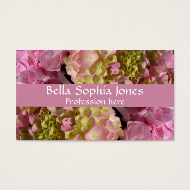 Creme cor-de-rosa Hydrangeas amarelas cor-de-rosa  (Frente)